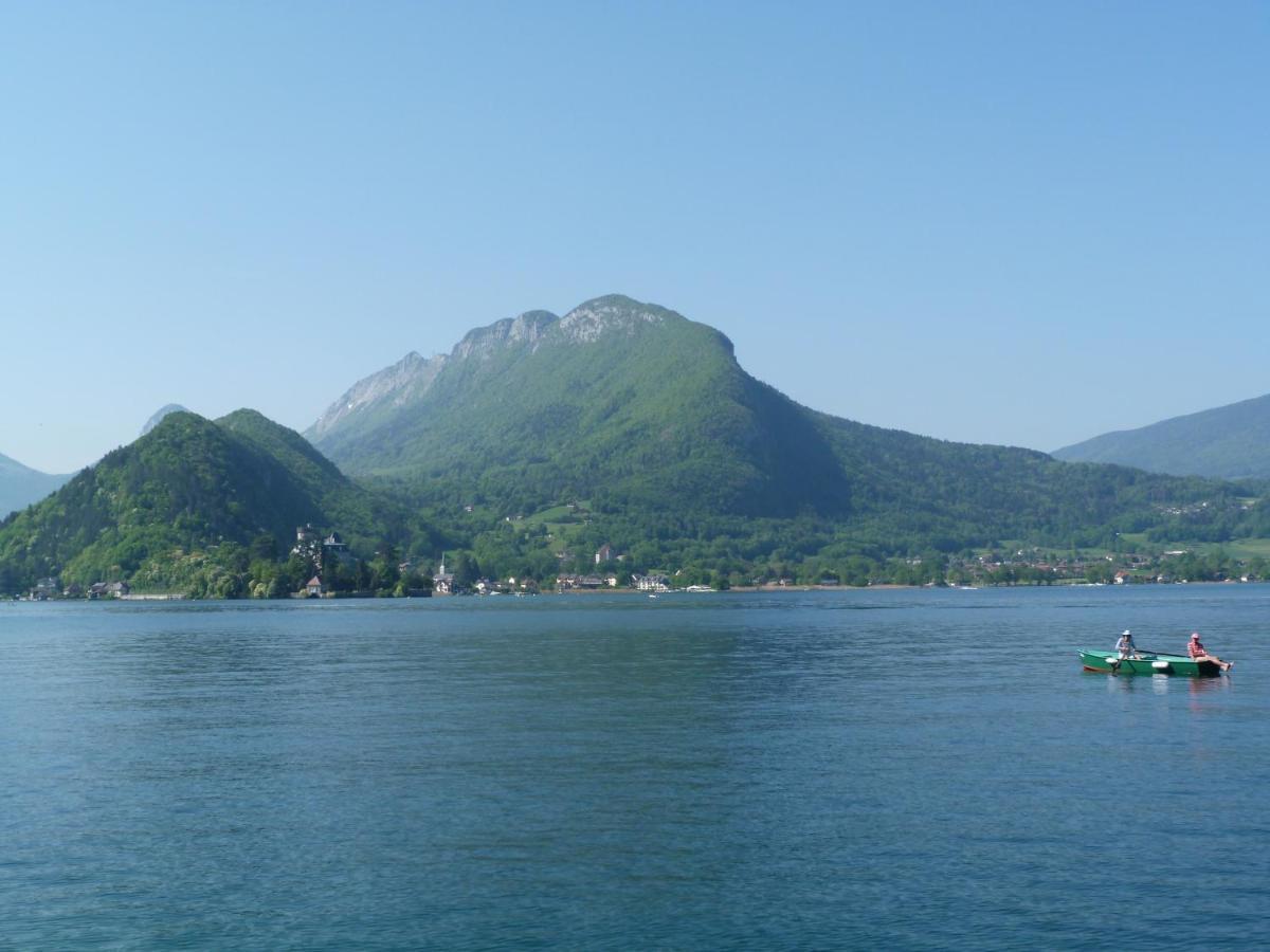 Au Bord Du Lac D'Annecy, Logement Type Loft, Dans Residence Avec Plage Et Ponton Privee Duingt Exteriör bild